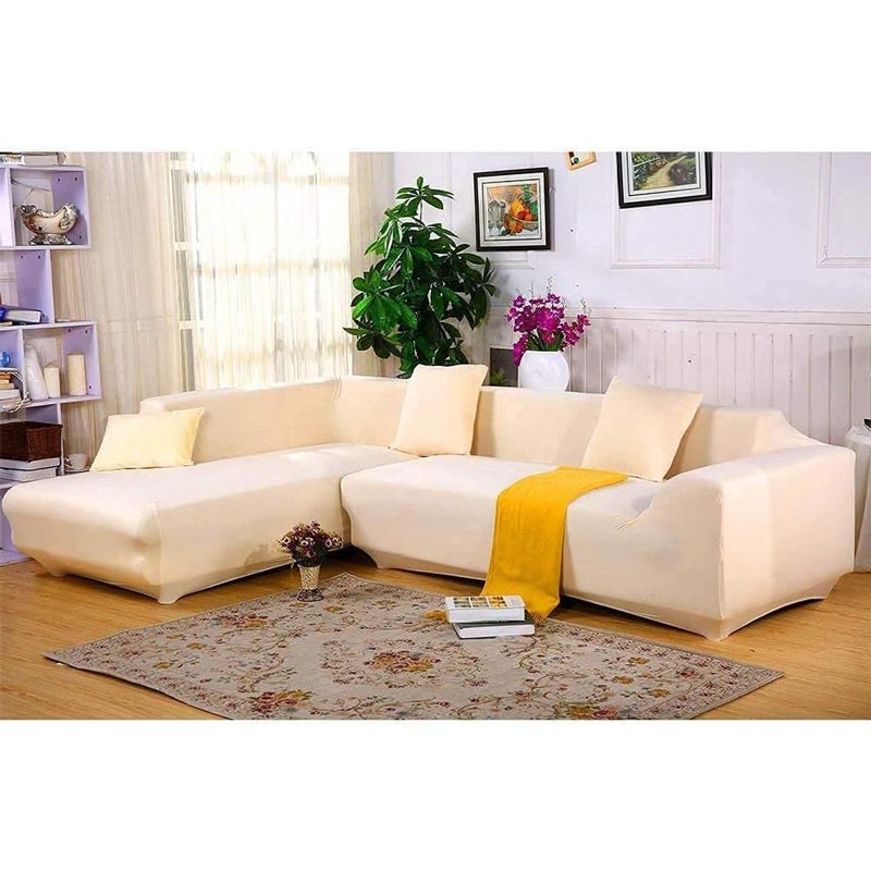 Housse Canapé d'Angle Beige | Housse Moderne