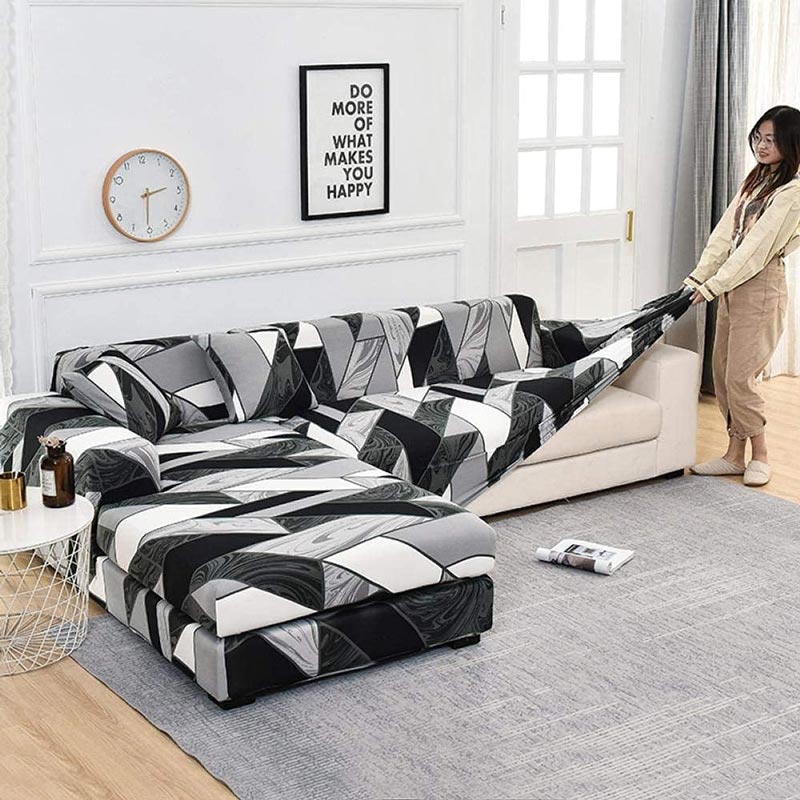 Housse de Canapé d'Angle 3 Places | Housse Moderne