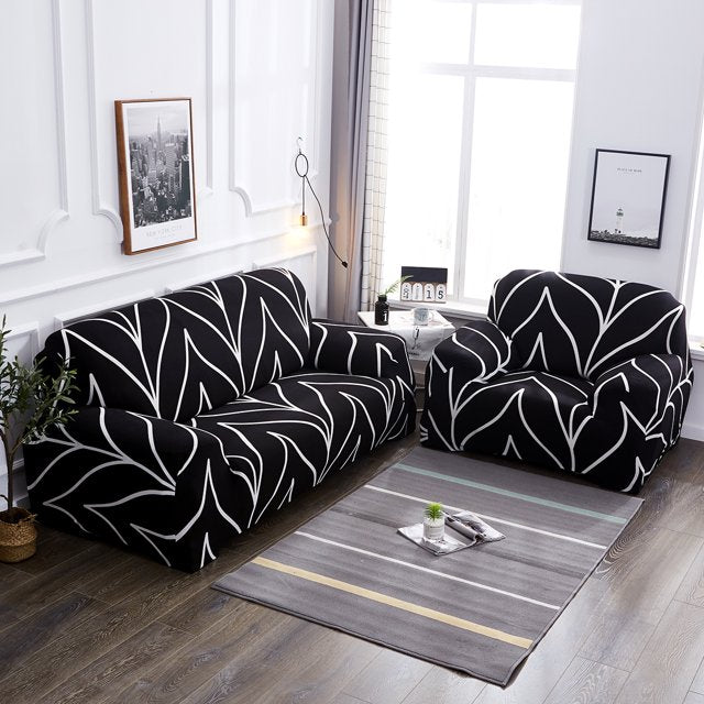 Housse de Canapé Extensible Noir | Housse Moderne