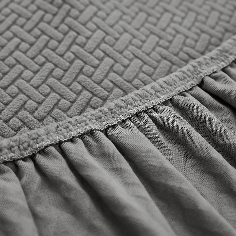 Housse De Canapé Jacquard Grise | Housse Moderne
