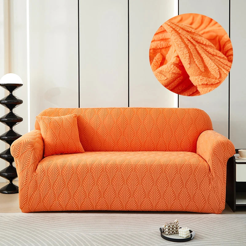 Housse De Canapé Jacquard Lys | Housse Moderne