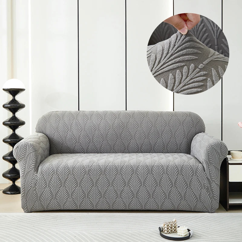 Housse De Canapé Jacquard Lys | Housse Moderne