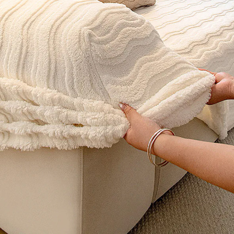 Housse De Canapé Nyril Blanche | Housse Moderne