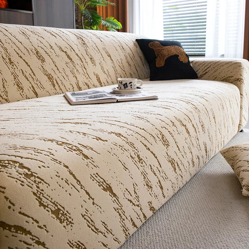 Housse De Canapé Velmon Beige | Housse Moderne
