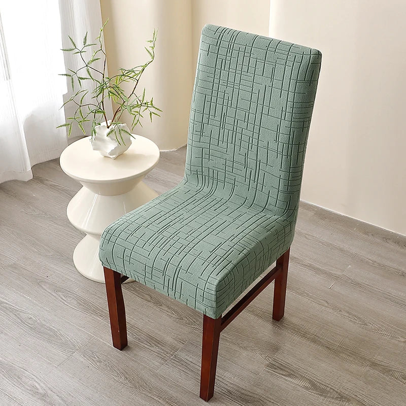 Housse de Chaise Alba – Vert Amande Extensible | Housse Moderne