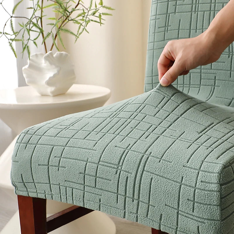 Housse de Chaise Alba – Vert Amande Extensible | Housse Moderne