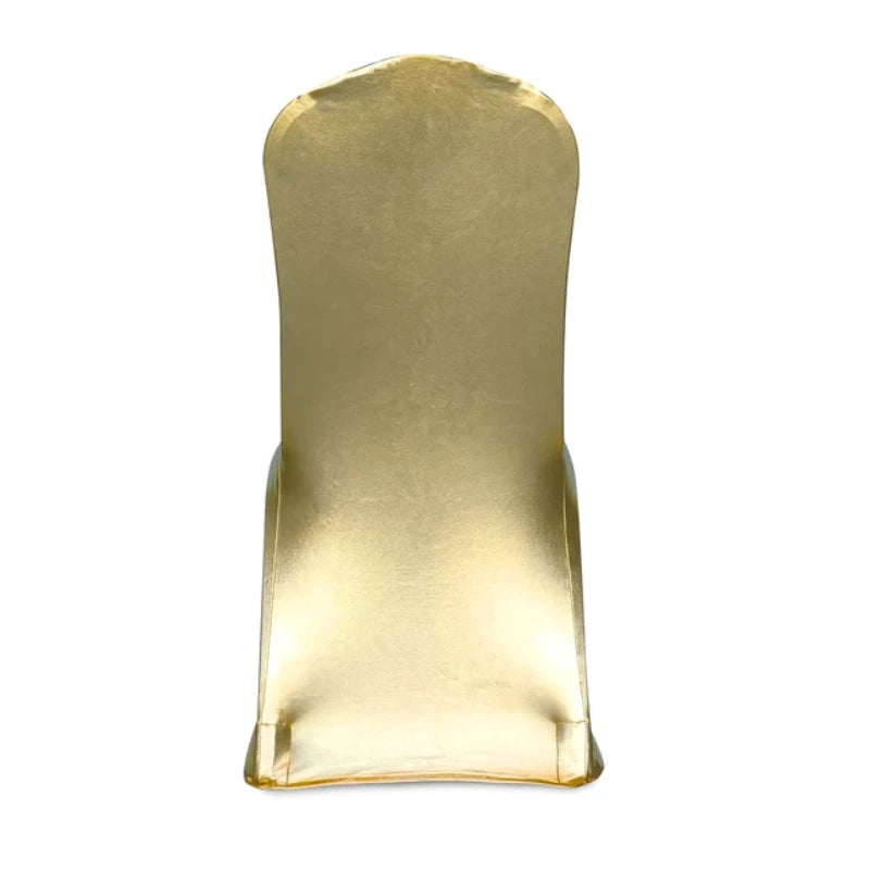 Housse de Chaise de Mariage Or Métallique