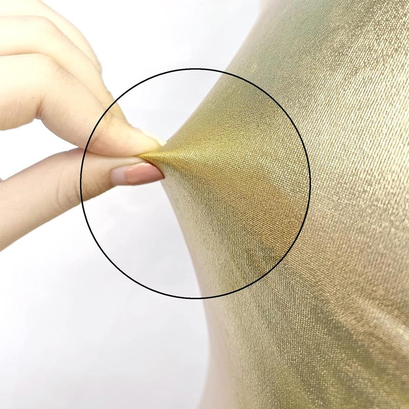 Housse de Chaise de Mariage Or Métallique