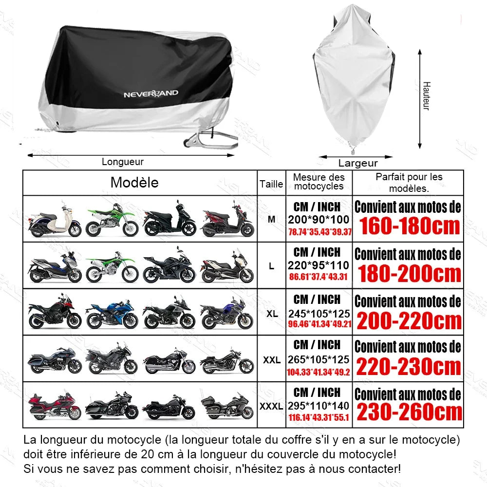 Housse Moto Extérieur Hiver | Housse Moderne