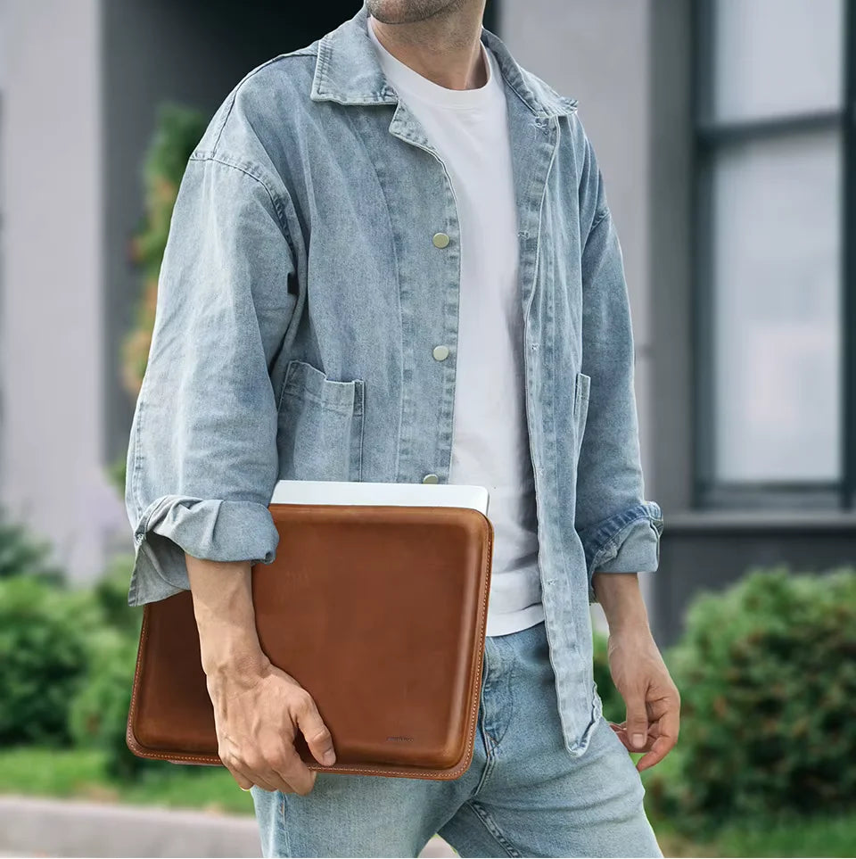 Housse Ordinateur En Cuir Distinction | Housse Moderne