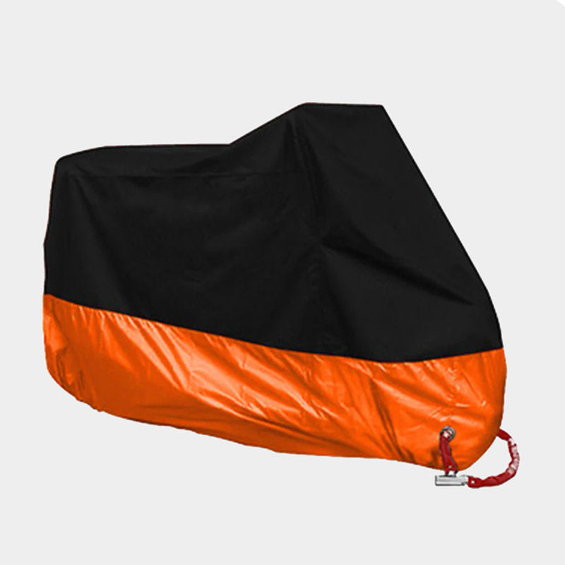 Housse Pour Moto Moktra Noir et Orange