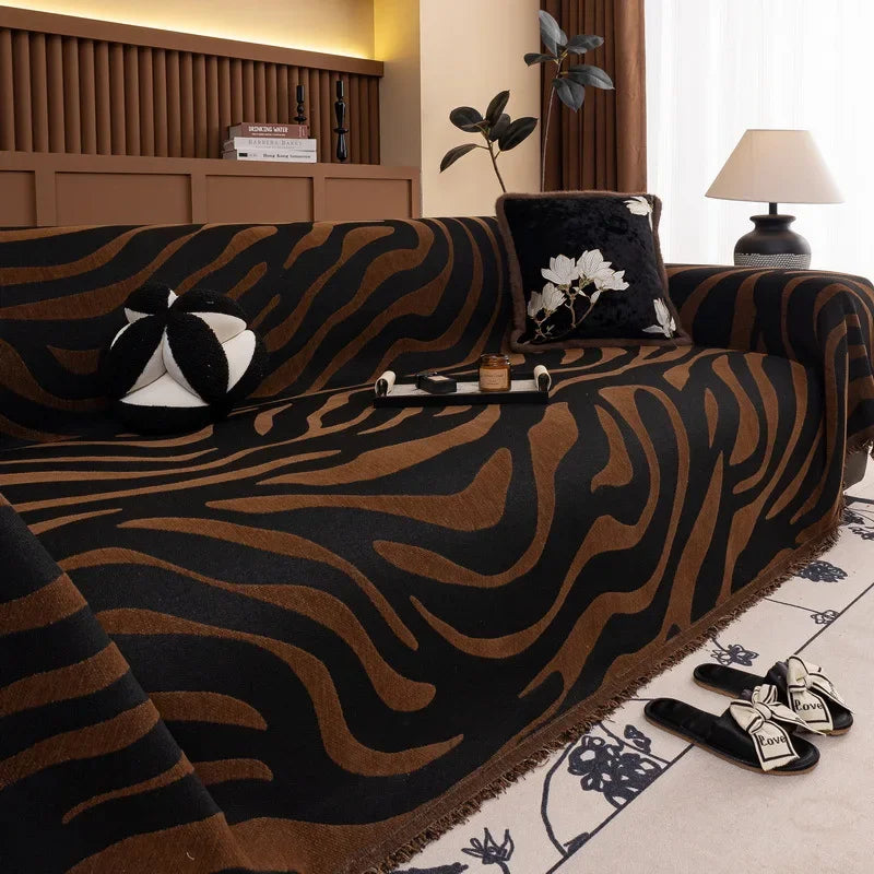 Jeté de Canapé Chocolat | Housse Moderne