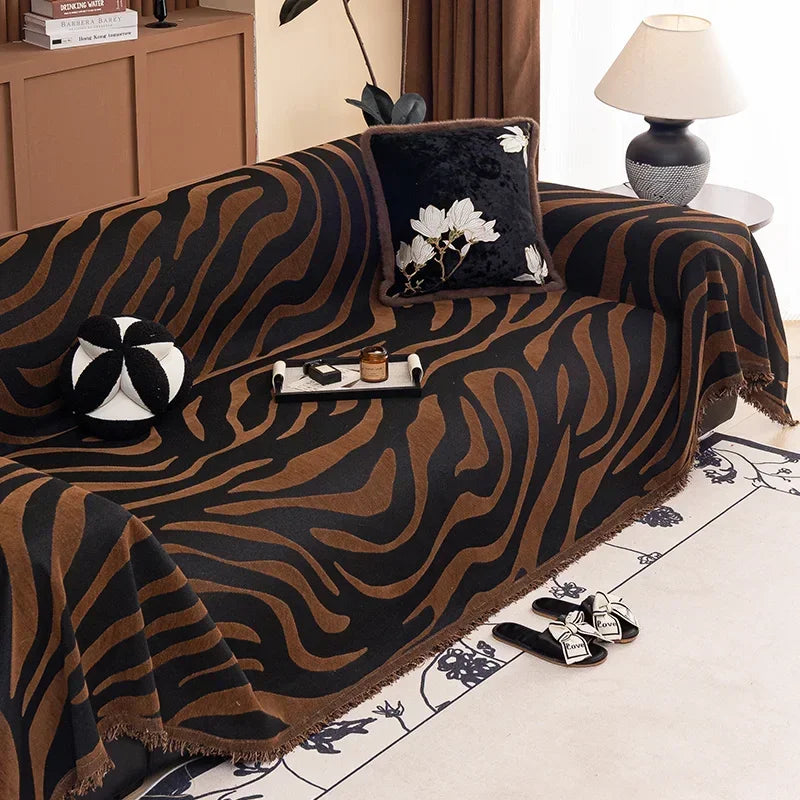 Jeté de Canapé Chocolat | Housse Moderne