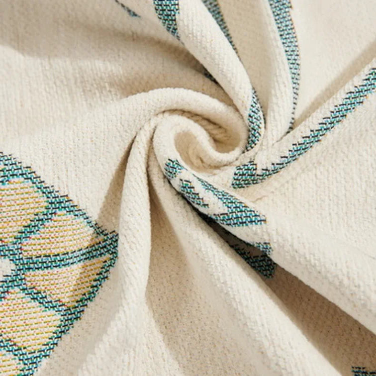 Jeté de Canapé Jacquard Ethnique Varnen | Housse Moderne