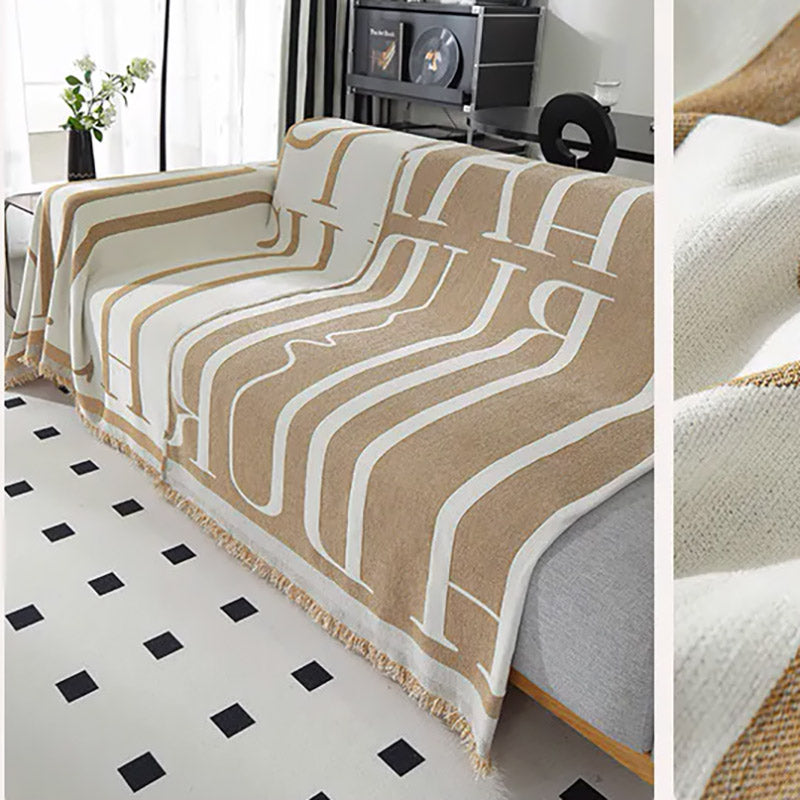 Jeté De Canapé Nubéa Beige | Housse Moderne