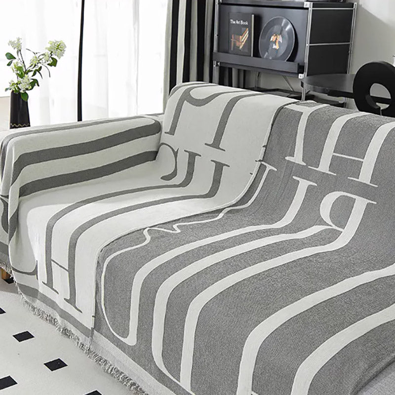 Jeté De Canapé Nubéa Grise | Housse Moderne