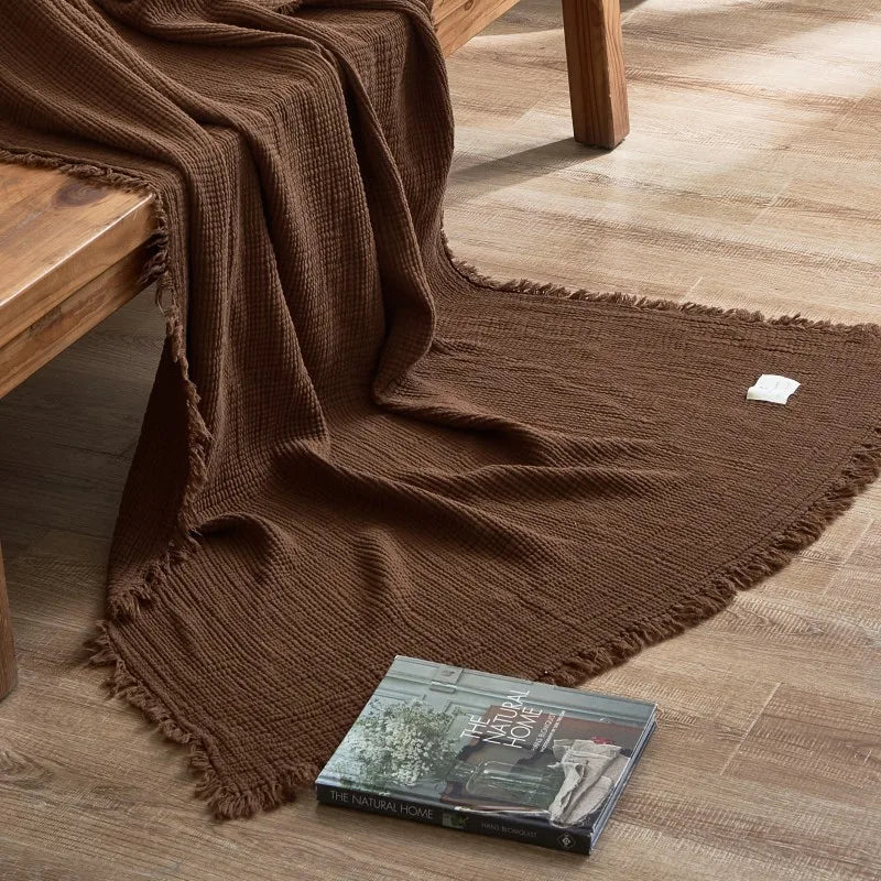 Plaid Canapé Marron | Housse Moderne