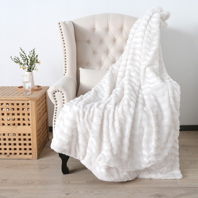 Plaid Canapé Blanc | Housse Moderne