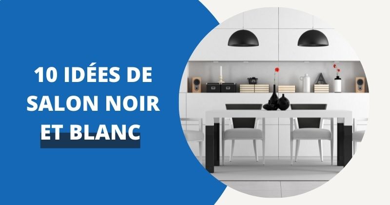 10 Idées de Salon Noir et Blanc | Housse Moderne