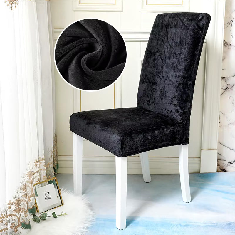 Housse de Chaise Velours Noir | Housse Moderne