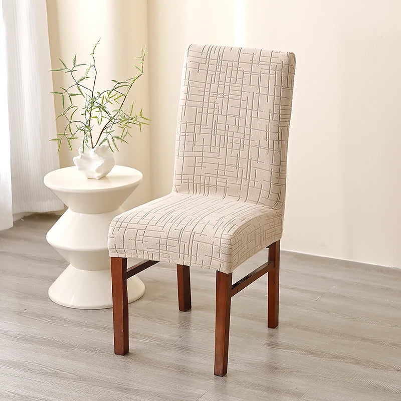 Housse de Chaise Alba – Beige Extensible | Housse Moderne