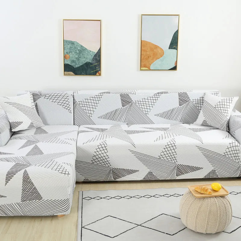 Housse de Canapé d&#39;Angle Extensible | Housse Moderne