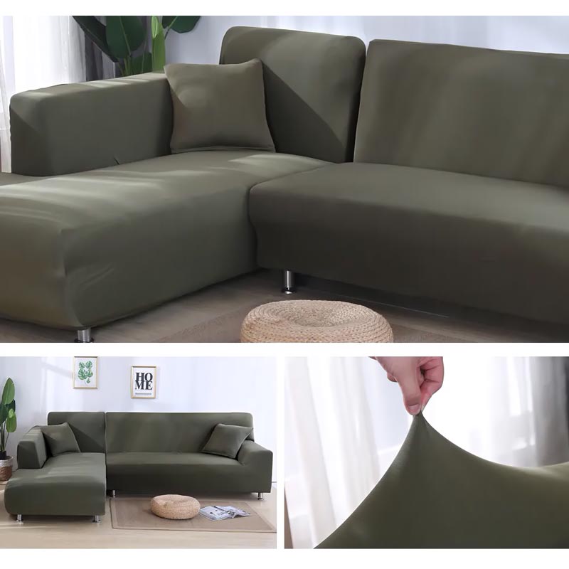 Housse Canapé d'Angle Gris | Housse Moderne 