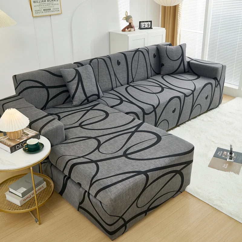 Housse Canapé D&#39;angle Scandinave | Housse Moderne