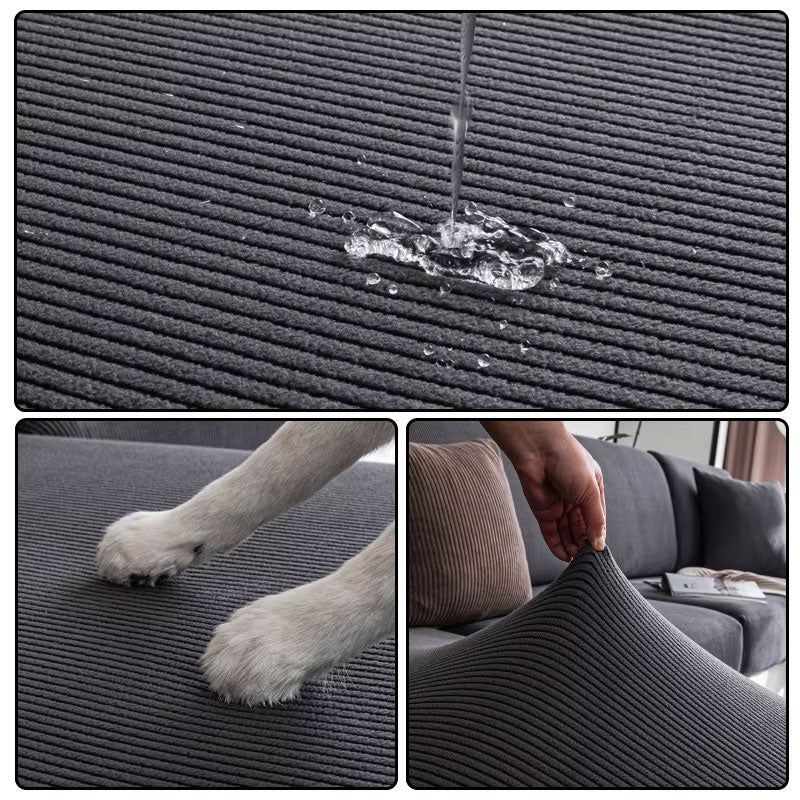 Housse D&#39;assise Pour Canapé D&#39;angle Tempest Amber | Housse Moderne