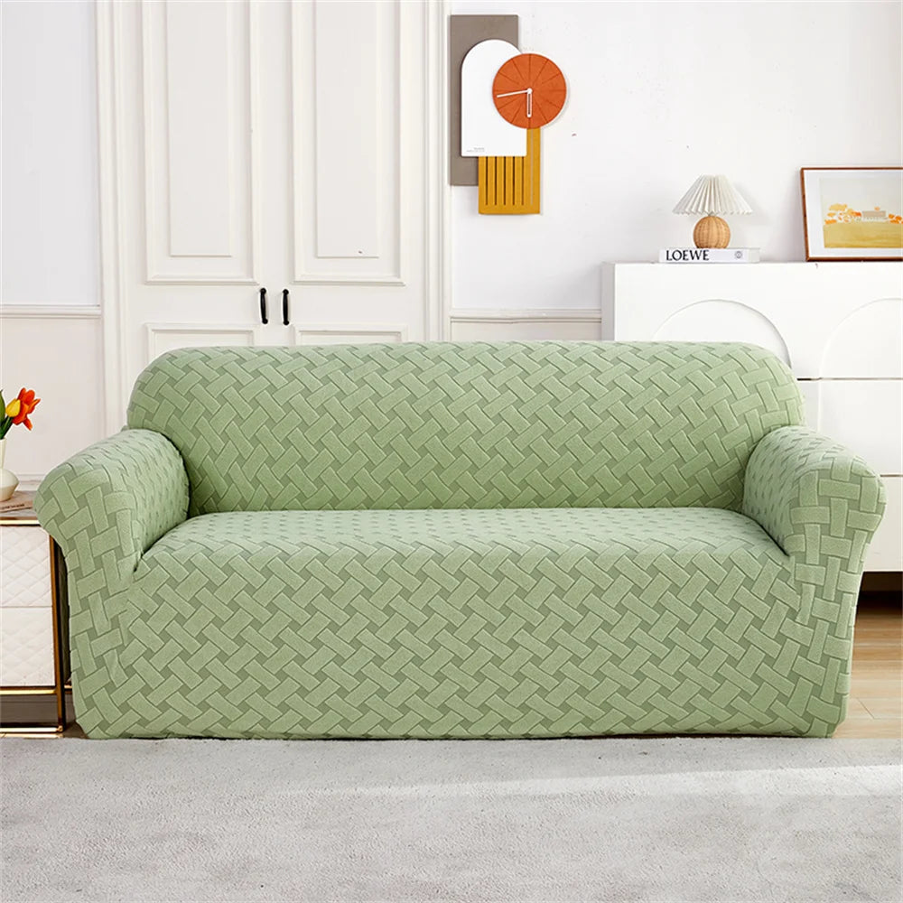 Housse De Canapé Calmor Vert Amande | Housse Moderne
