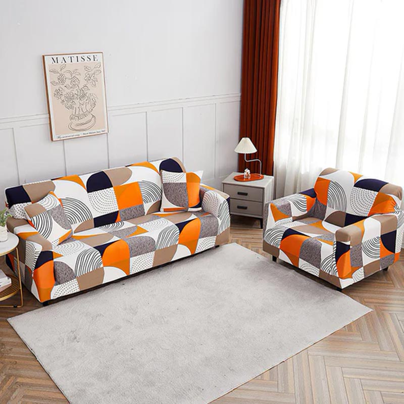 Housse de Canapé d'Angle Avec Accoudoir | Housse Moderne 