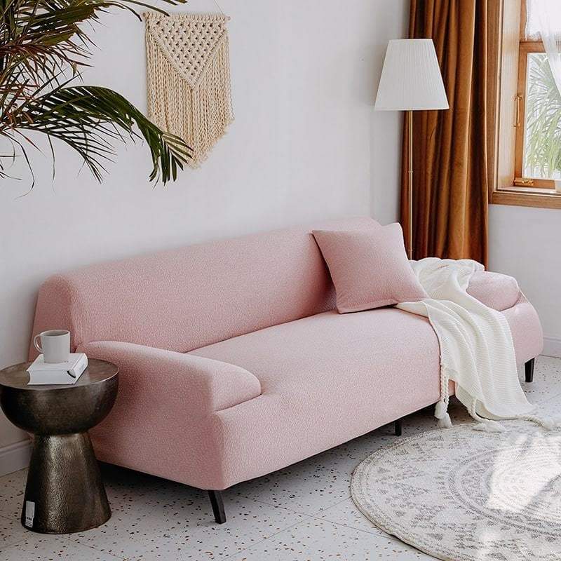 Housse De Canapé Imperméable Rose Clair | Housse Moderne