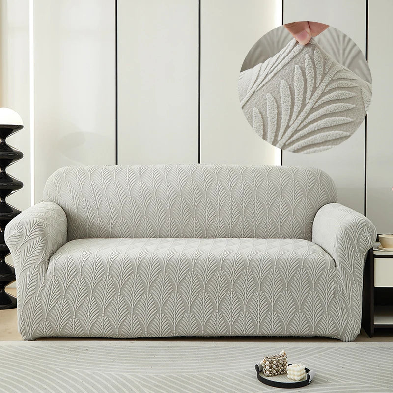 Housse De Canapé Jacquard Lys | Housse Moderne