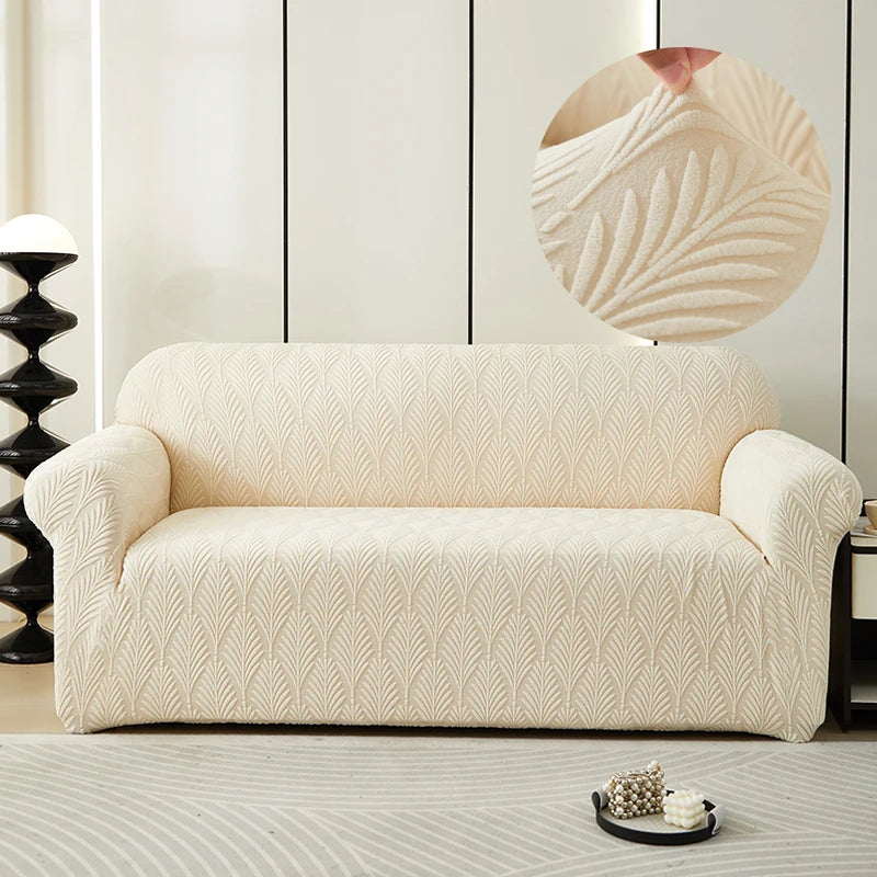 Housse De Canapé Jacquard Lys | Housse Moderne