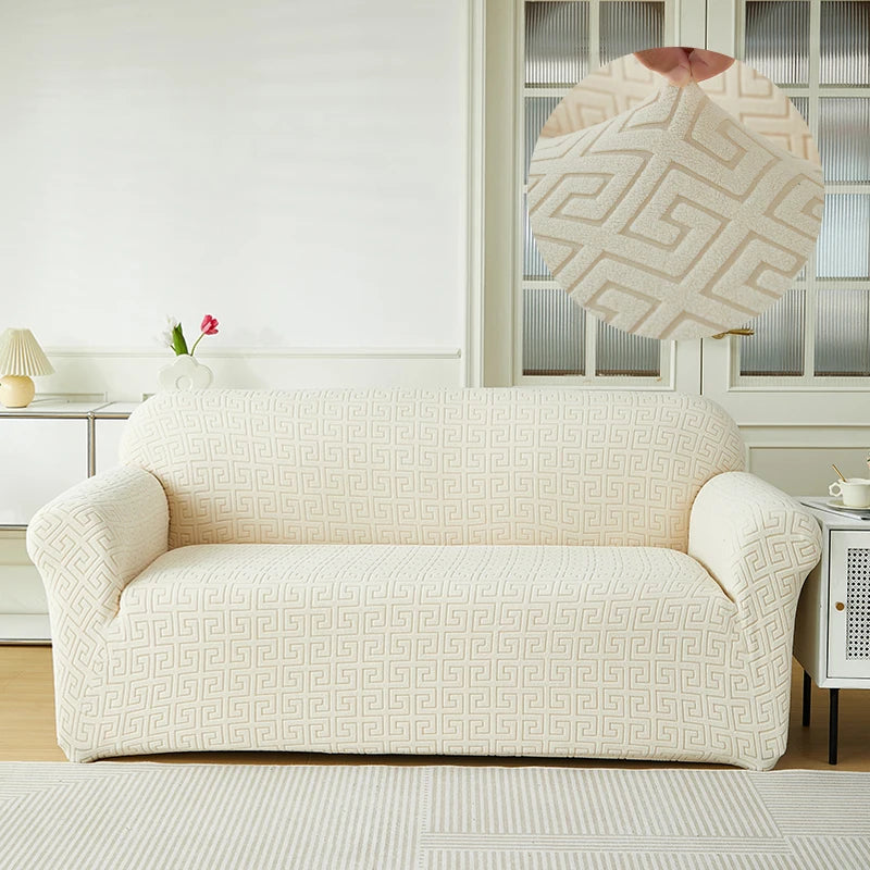 Housse De Canapé Jacquard Sora | Housse Moderne