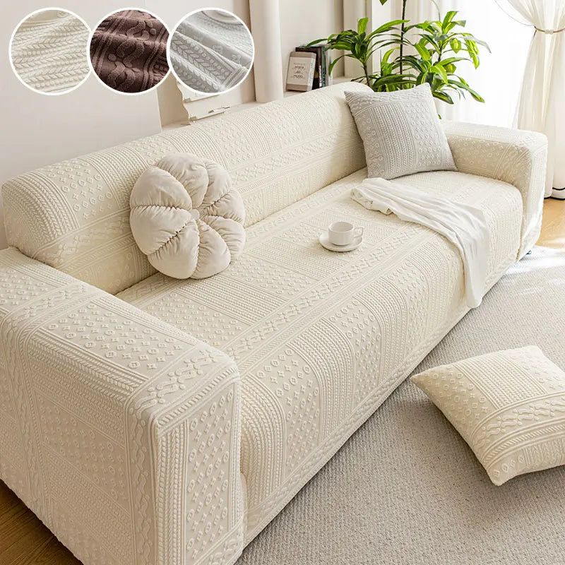 Housse De Canapé Jorlon Beige | Housse Moderne