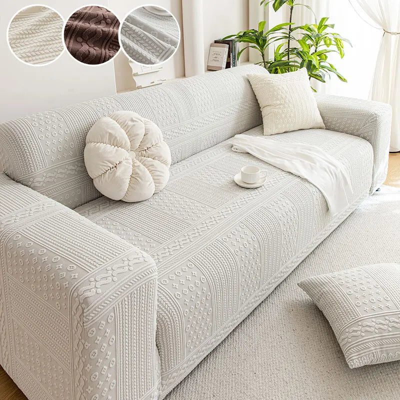 Housse De Canapé Jorlon Gris Clair | Housse Moderne