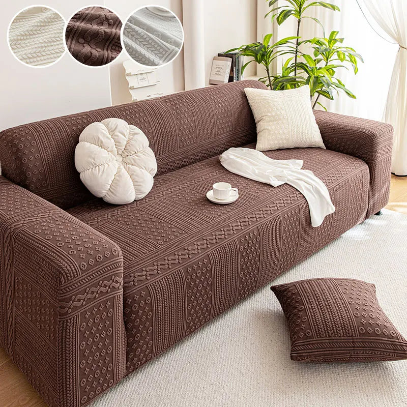 Housse De Canapé Jorlon Marron | Housse Moderne