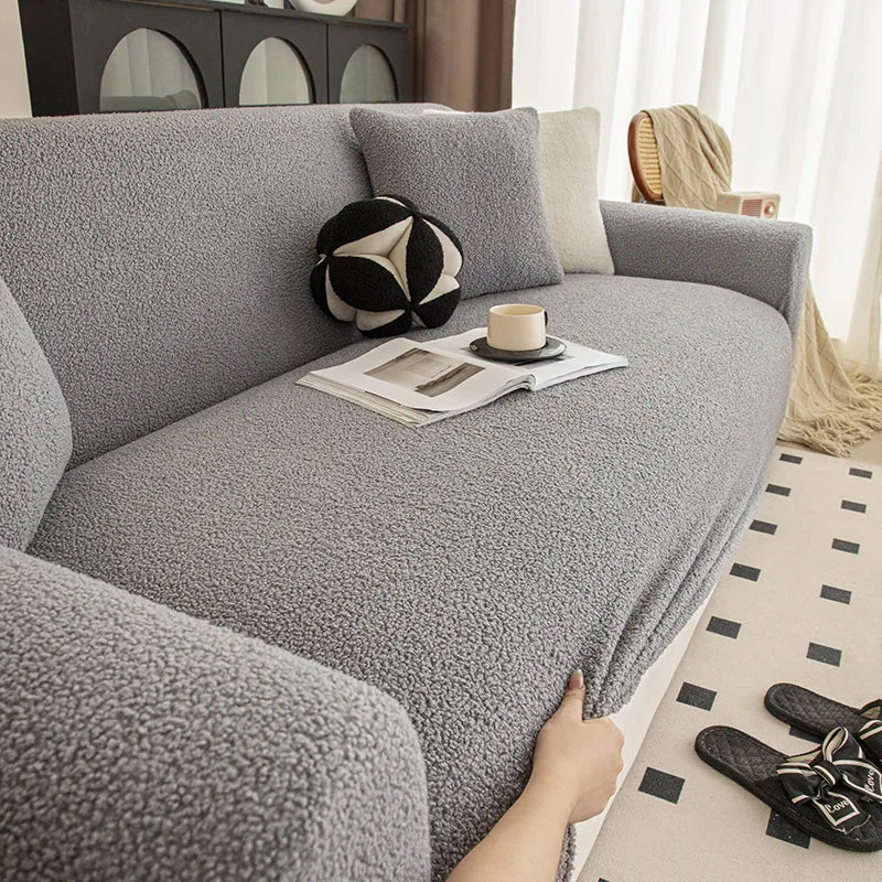 Housse De Canapé Karnil Grise | Housse Moderne
