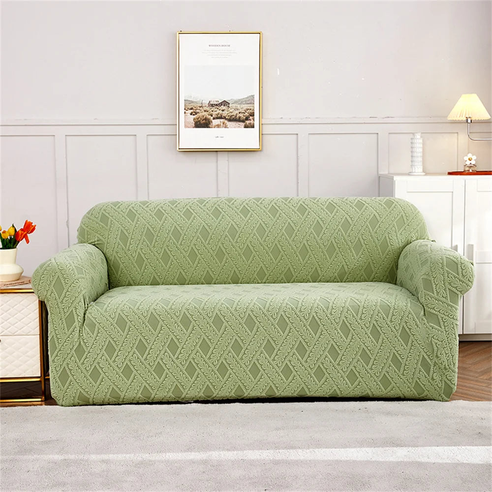 Housse De Canapé Linor Vert Amande | Housse Moderne