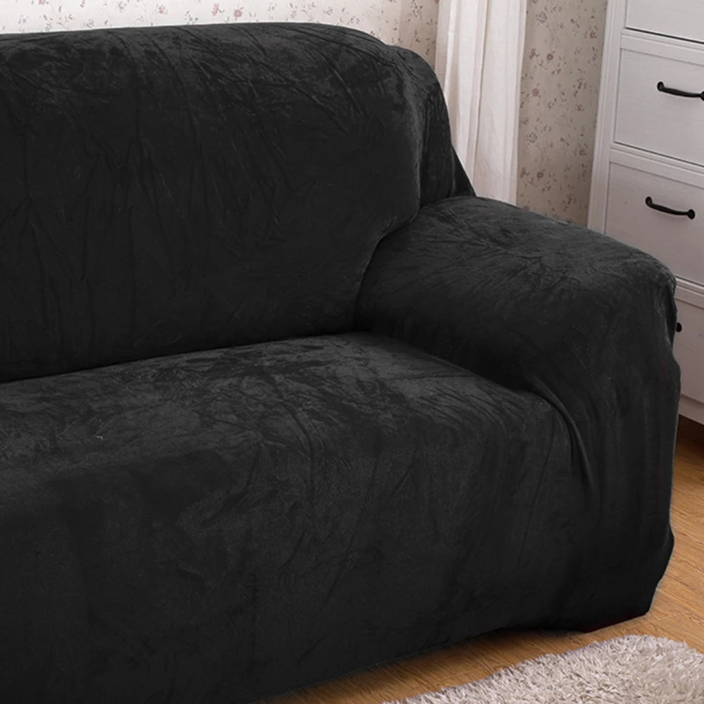 Housse de Canapé Noir Velours