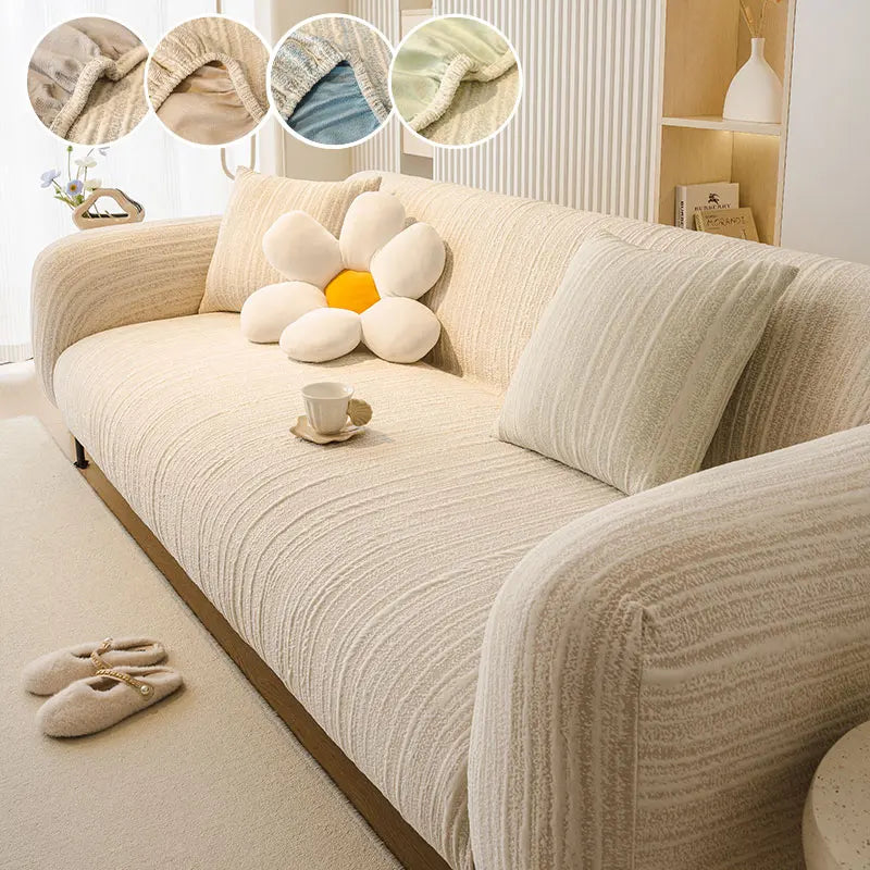 Housse De Canapé Sorlin Beige | Housse Moderne
