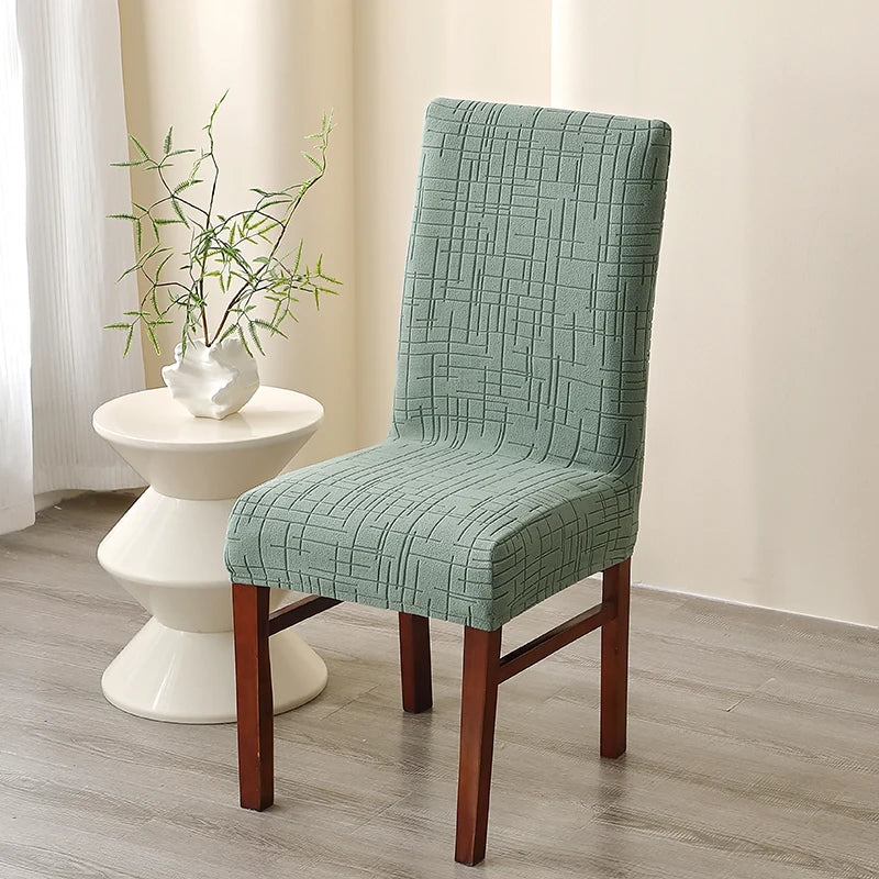 Housse de Chaise Alba – Vert Amande Extensible | Housse Moderne