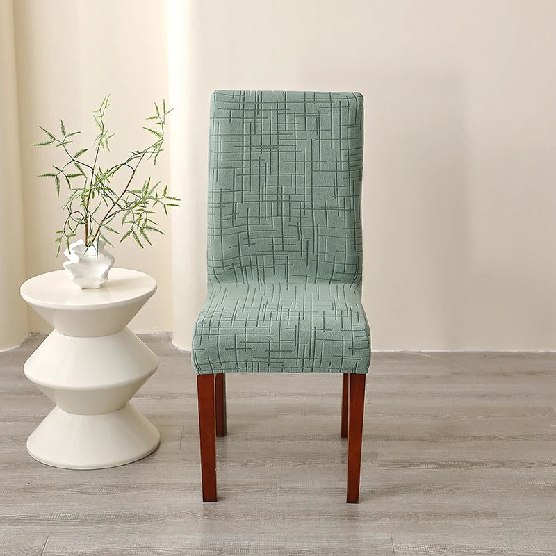 Housse de Chaise Alba – Vert Amande Extensible | Housse Moderne