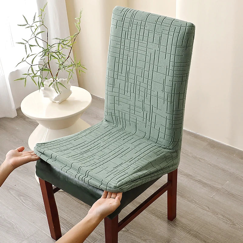Housse de Chaise Alba – Vert Amande Extensible | Housse Moderne