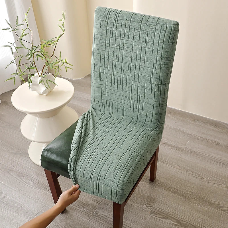 Housse de Chaise Alba – Vert Amande Extensible | Housse Moderne