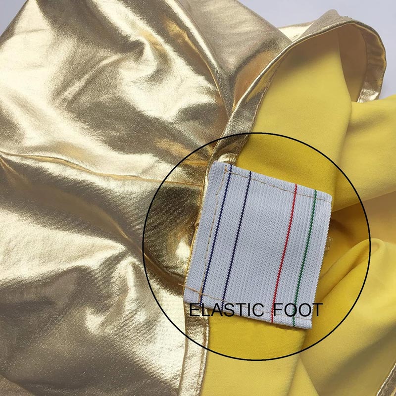 Housse de Chaise de Mariage Or Métallique