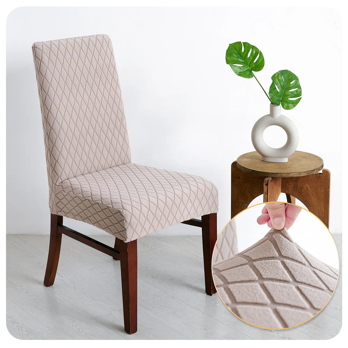 Housse de Chaise Nuance – Taupe Extensible | Housse Moderne