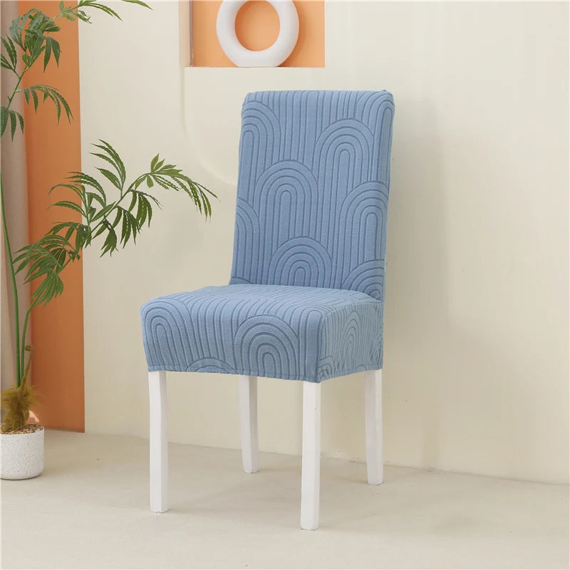 Housse de Chaise Opaline – Bleu Ciel Extensible | Housse Moderne