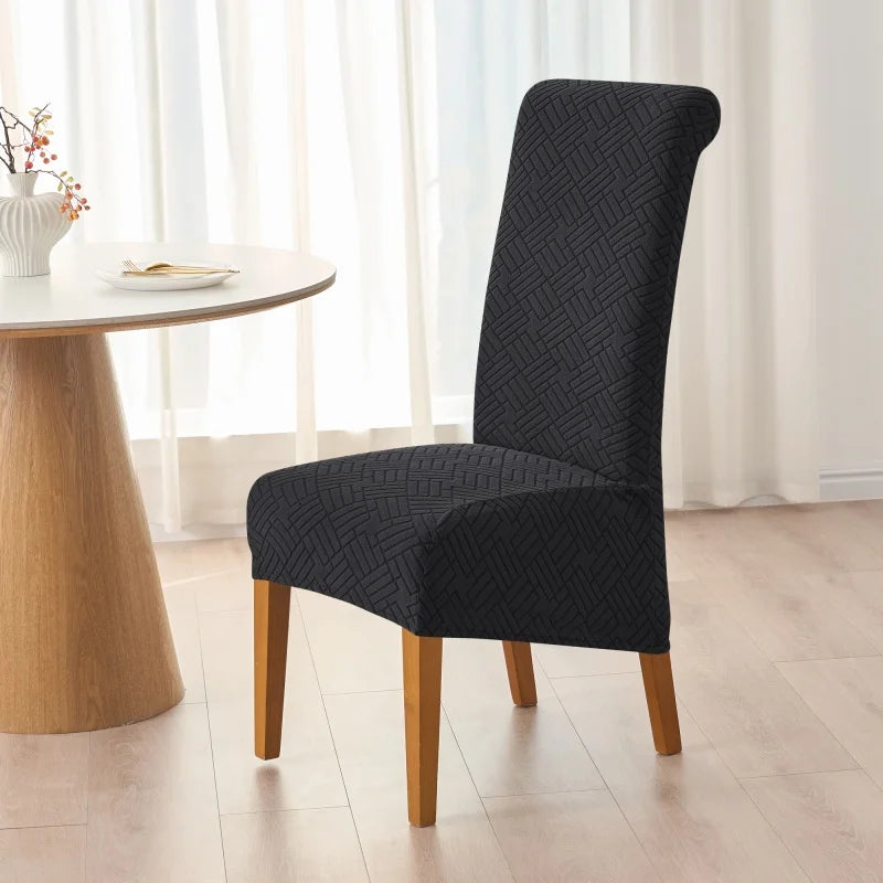 Housse de Chaise Riviera – Noir Extensible | Housse Moderne